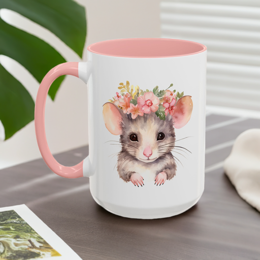 Floral Crown Mouse Mug