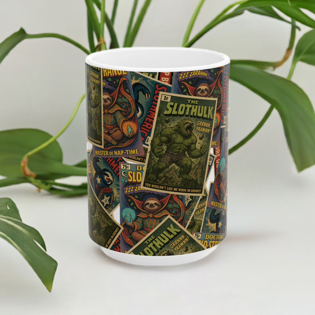 Sloth Superhero Mug Series: Slo Strange, Slothulk & Captain Slothmerica