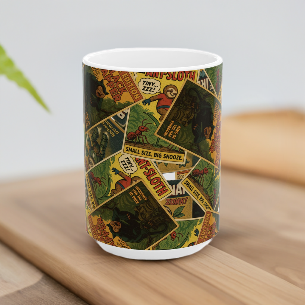 Sloth Superhero Mug Series: Ant-Sloth, Black Napper & Iron Nap