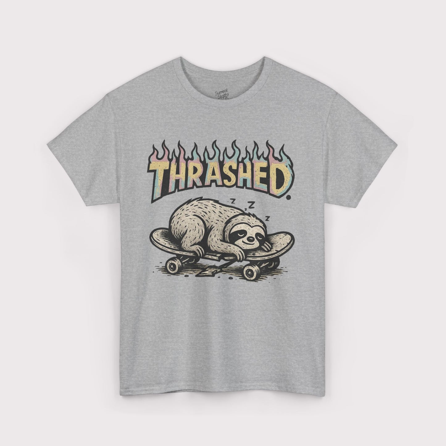 Thrashed Rainbow Flame T-Shirt