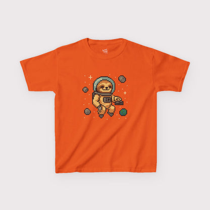 Pixel Space Sloth Kids T-Shirt