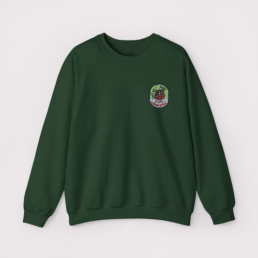 Stay Grounded Embroidered Crewneck