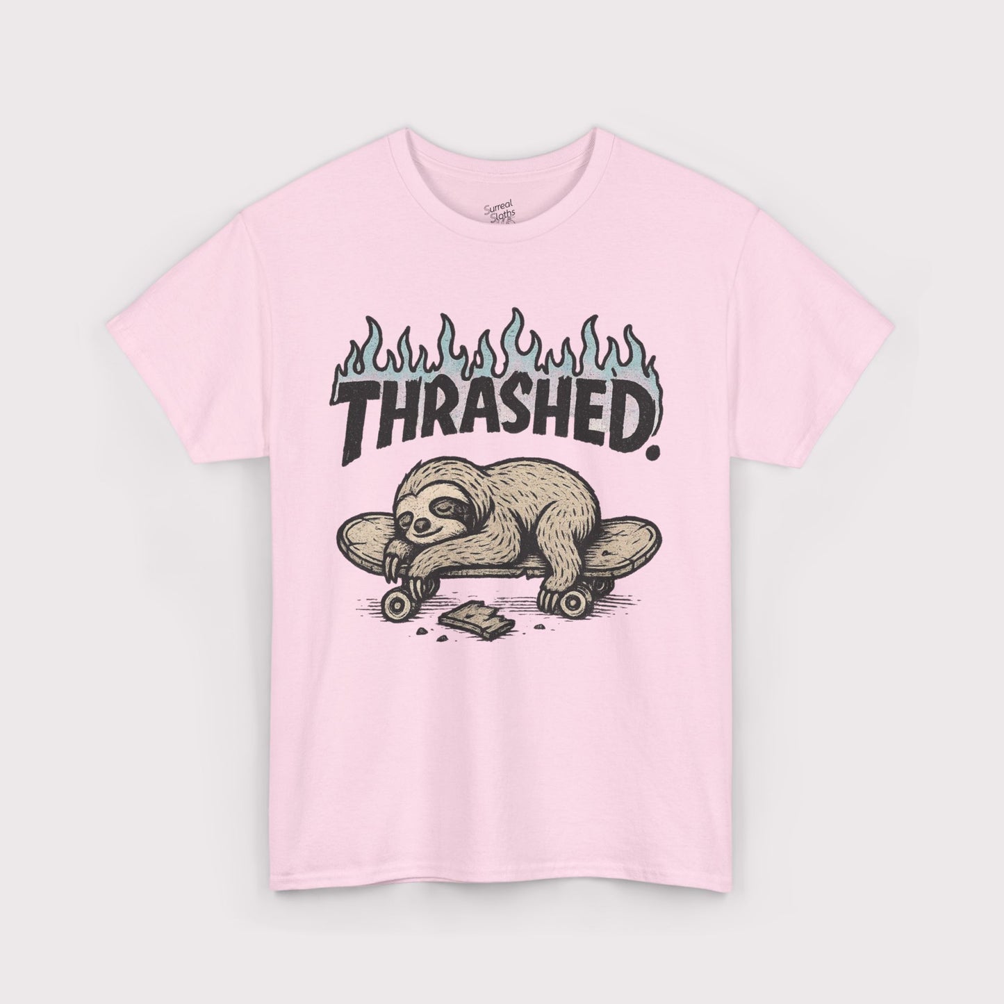 Thrashed Flame Outline T-Shirt