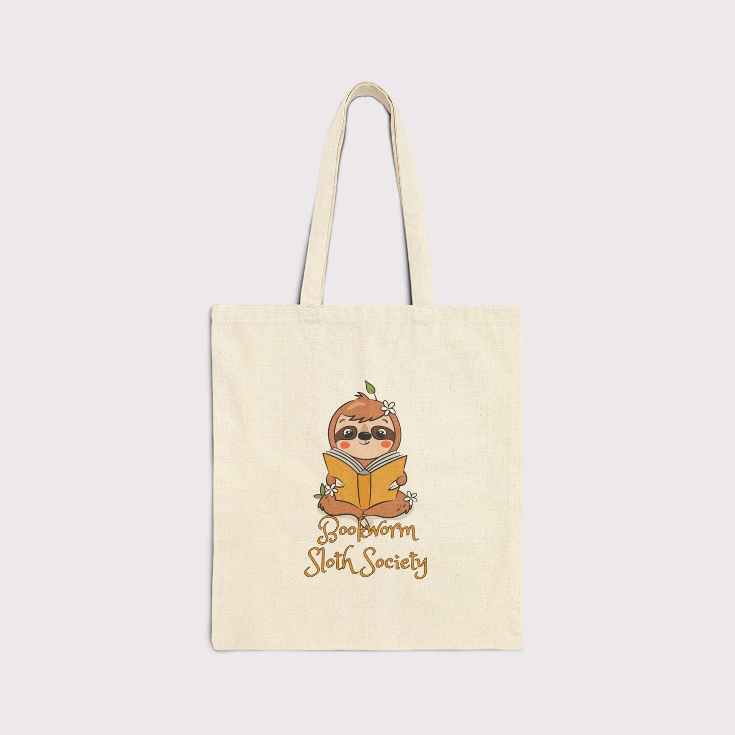 Bookworm Sloth Society Tote Bag