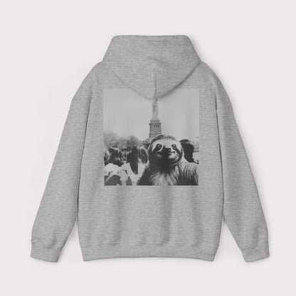 Sloth Selfie Statue of Liberty - Hoodie