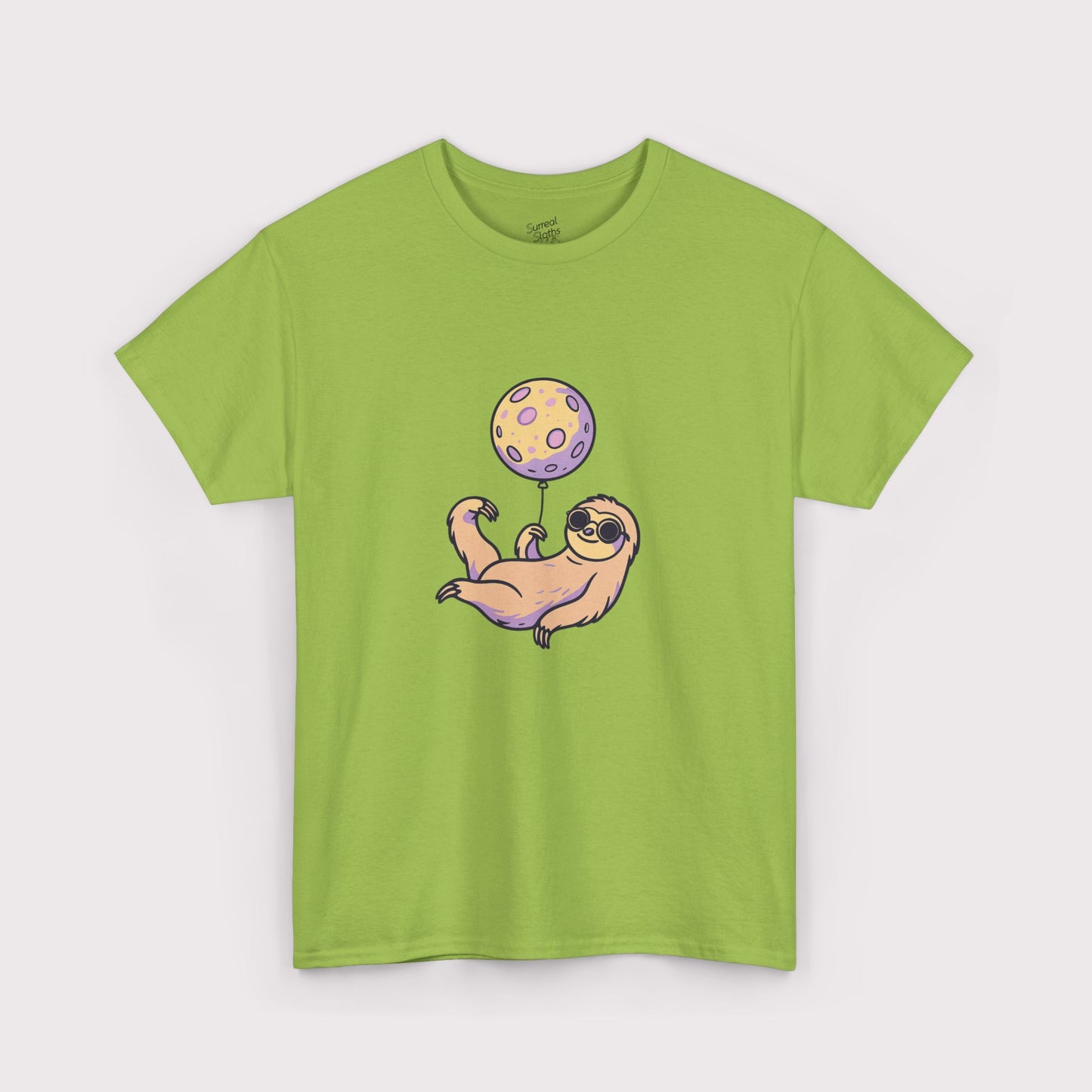 Purple Moon Balloon Sloth T-Shirt