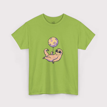 Purple Moon Balloon Sloth T-Shirt