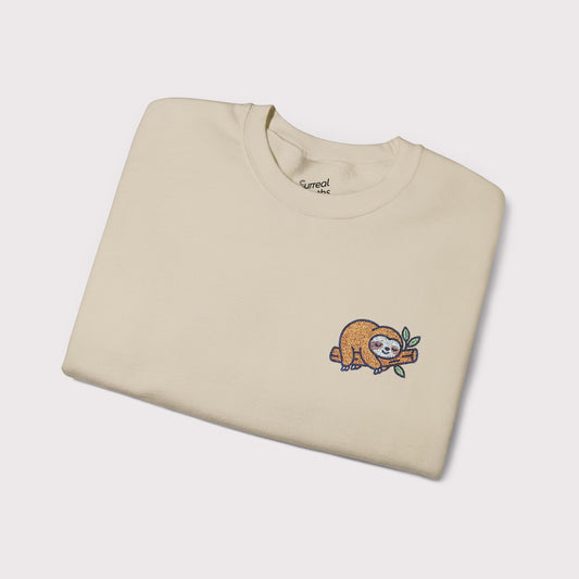 Chill on a Limb Embroidered Crewneck
