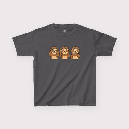 No Evil Sloths Kids T-Shirt