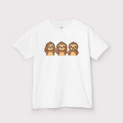 No Evil Sloths Kids T-Shirt