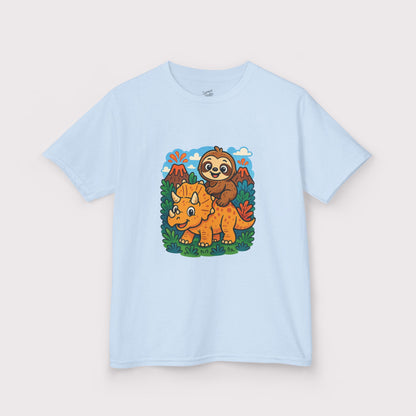 Tricera-Sloth Adventure Kids T-Shirt