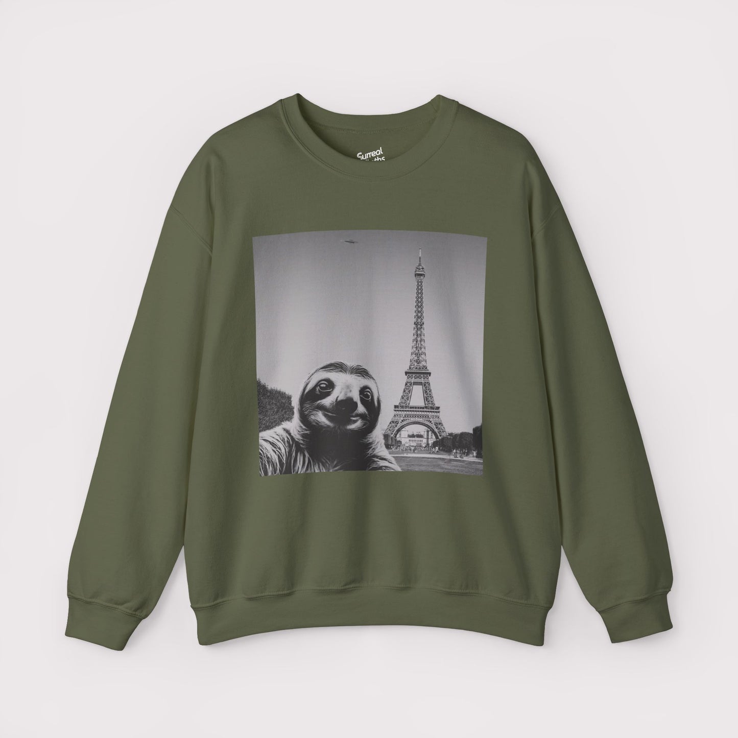 Sloth Selfie Eiffel Tower - Crewneck