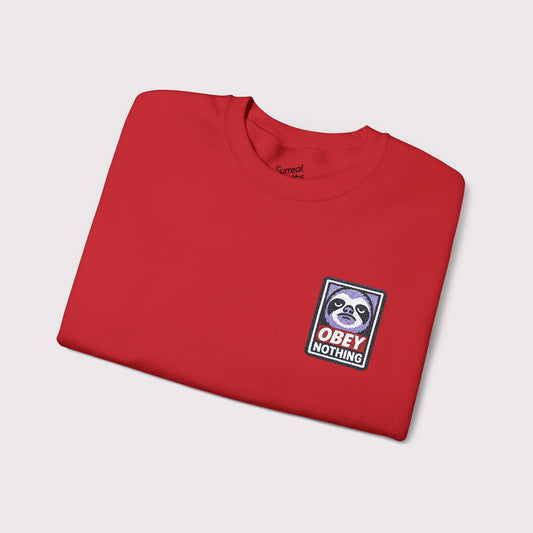 Obey Nothing Embroidered Crewneck