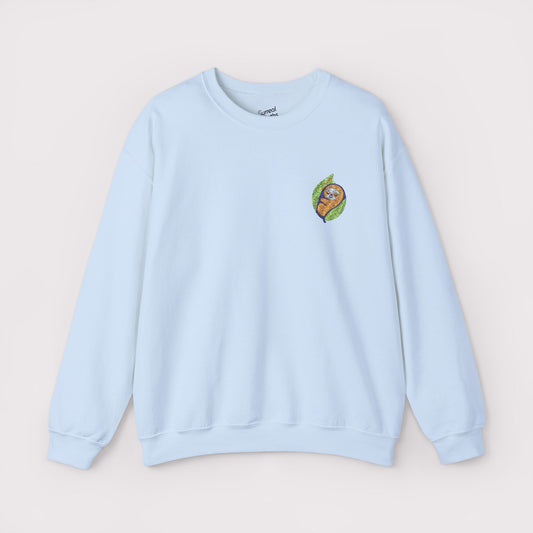 Leaf Me Alone Embroidered Crewneck