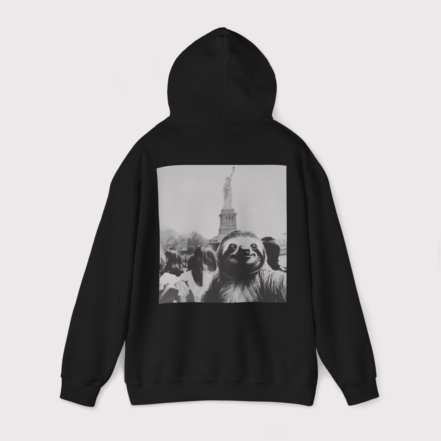 Sloth Selfie Statue of Liberty - Hoodie