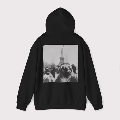 Sloth Selfie Statue of Liberty - Hoodie