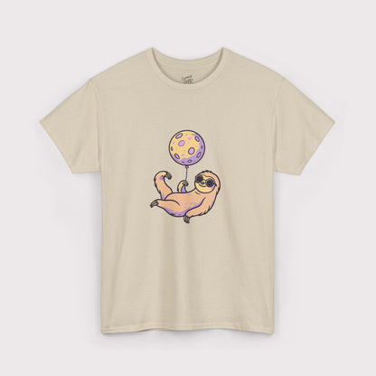 Purple Moon Balloon Sloth T-Shirt
