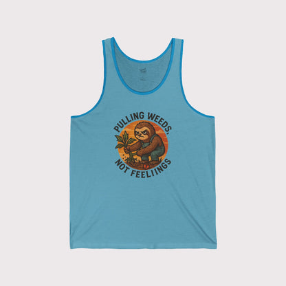 Pulling Weeds, Not Feelings Tank Top
