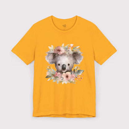 Floral Crown Koala - Jersey Tee