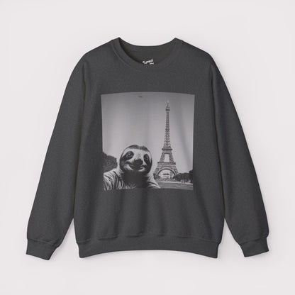 Sloth Selfie Eiffel Tower - Crewneck