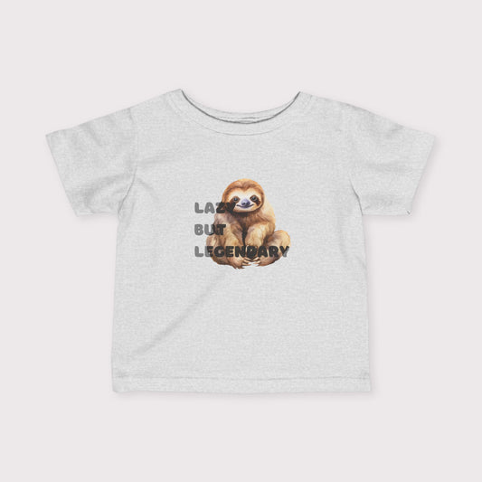 Baby Sloth Toddler Tee – Lazy but Legendary
