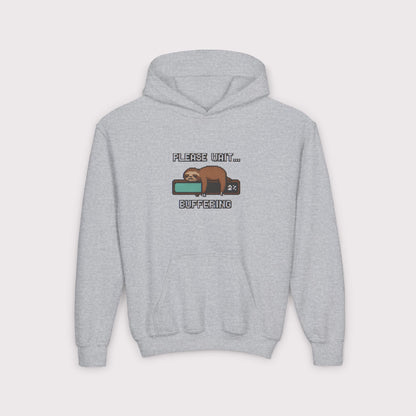 Buffering Sloth Kids Hoodie