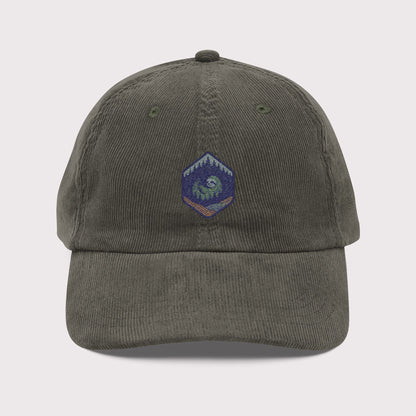 Frosty Sloth Patch Corduroy Hat