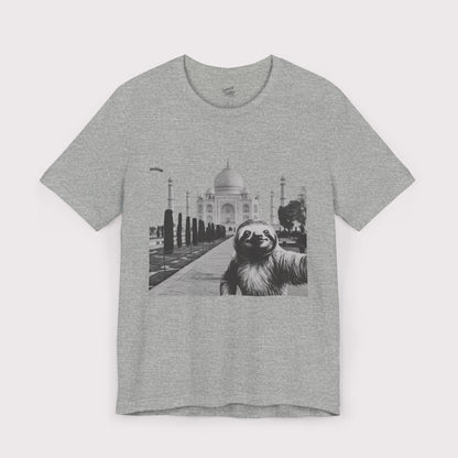 Sloth Selfie - Taj Mahal - Jersey Tee