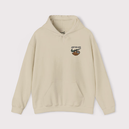 Just Do Less Embroidered Hoodie – Green Swoosh Edition