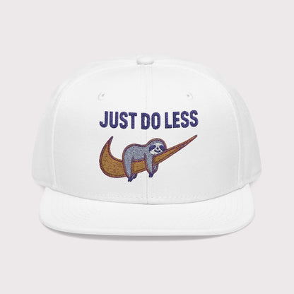 Just Do Less Orange Snapback Hat