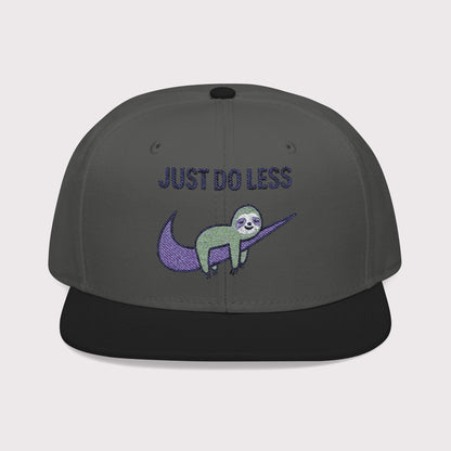 Just Do Less Purple Snapback Hat