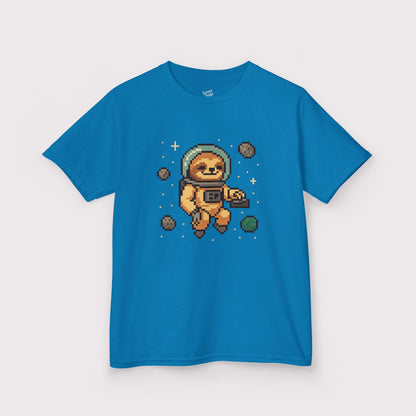 Pixel Space Sloth Kids T-Shirt