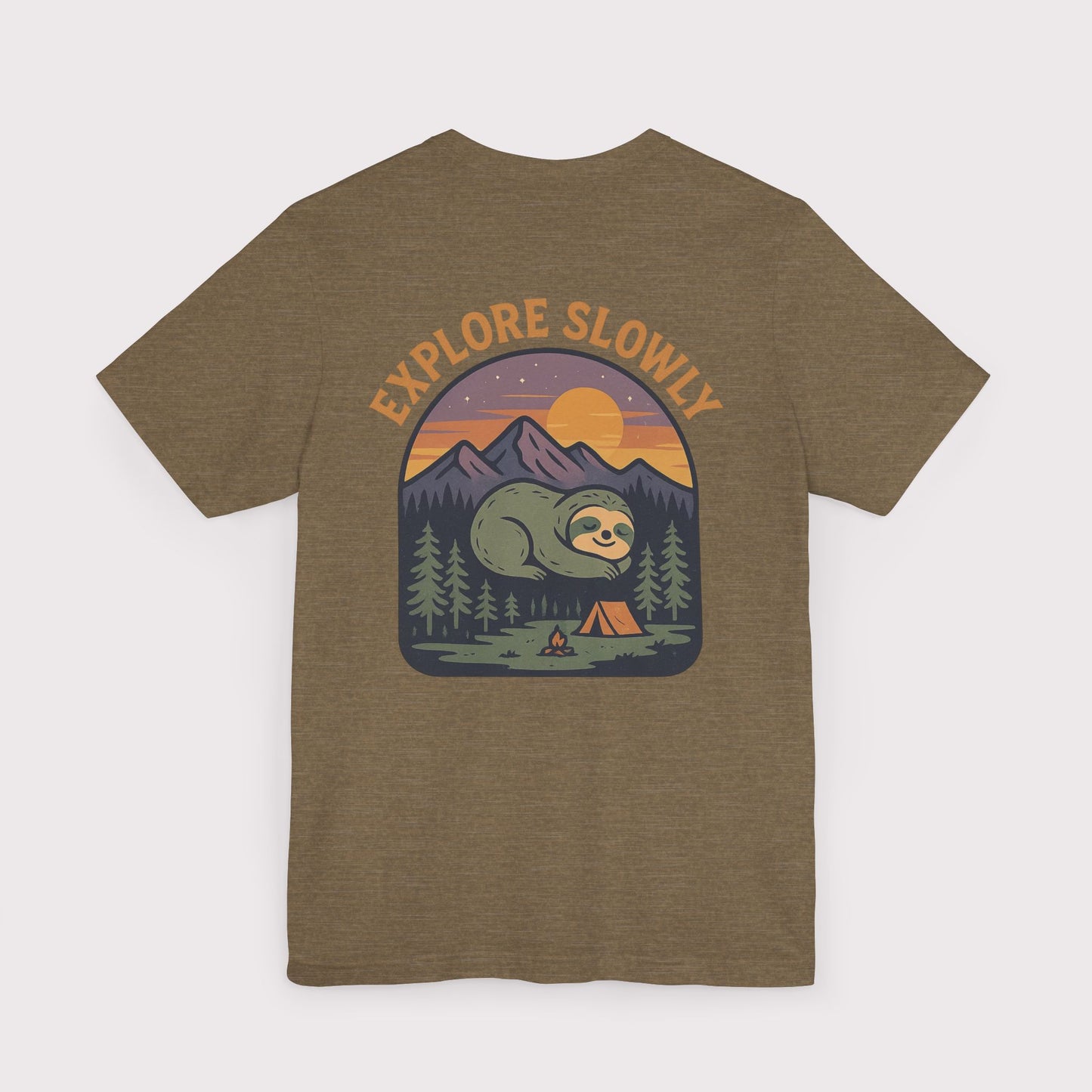 Explore Slowly Sloth T-Shirt