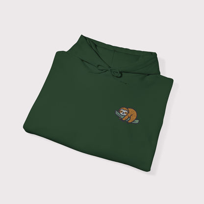 Sleeping Sloth Embroidered Hoodie