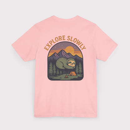 Explore Slowly Sloth T-Shirt