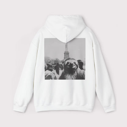Sloth Selfie Statue of Liberty - Hoodie