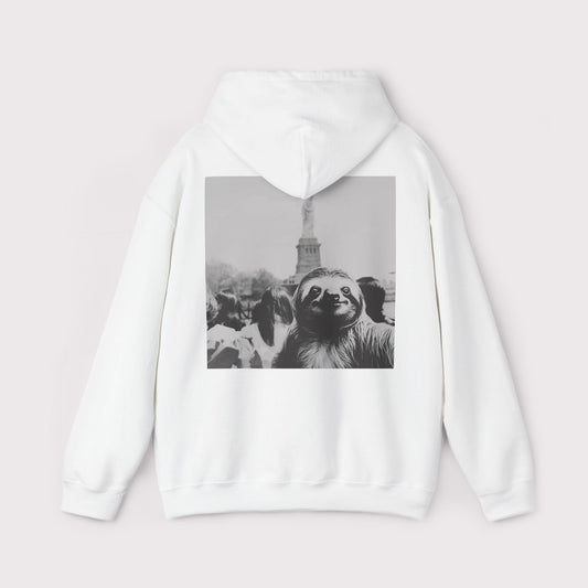 Sloth Selfie Statue of Liberty - Hoodie