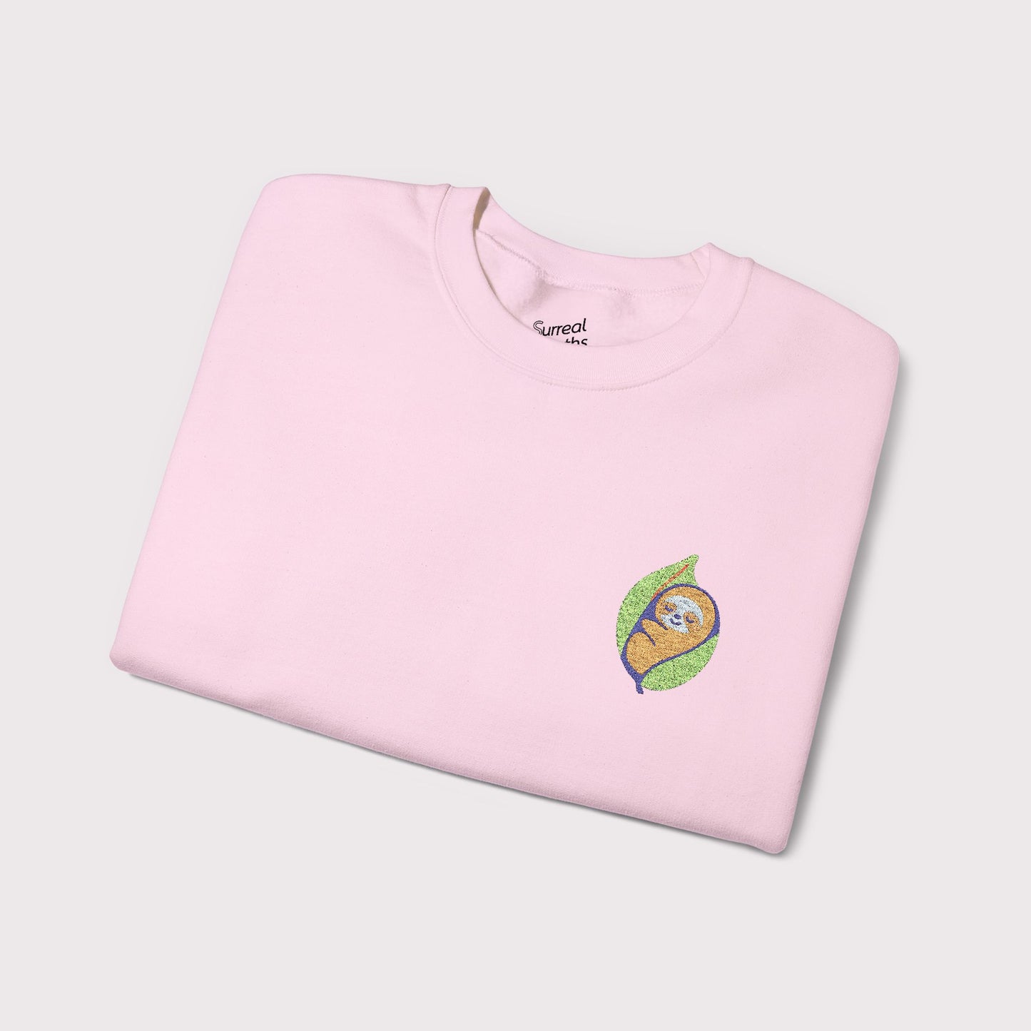 Leaf Me Alone Embroidered Crewneck