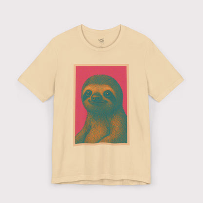 Retro Sloth Portrait T-Shirt