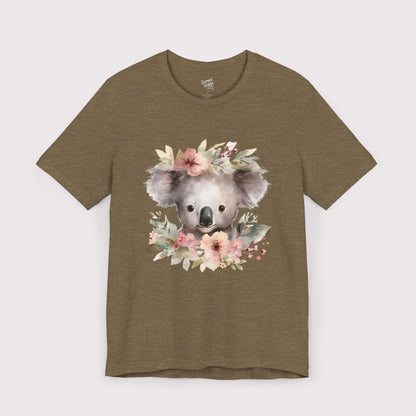 Floral Crown Koala - Jersey Tee