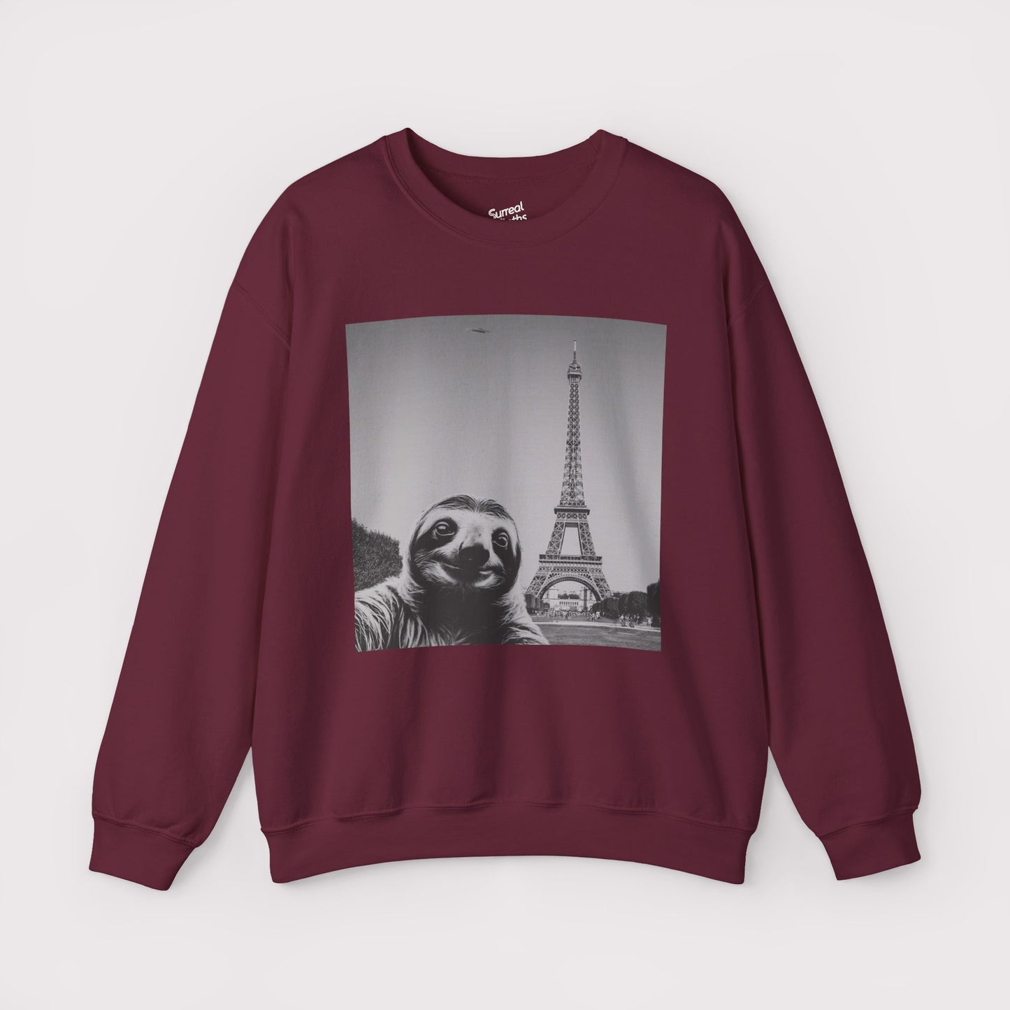 Sloth Selfie Eiffel Tower - Crewneck