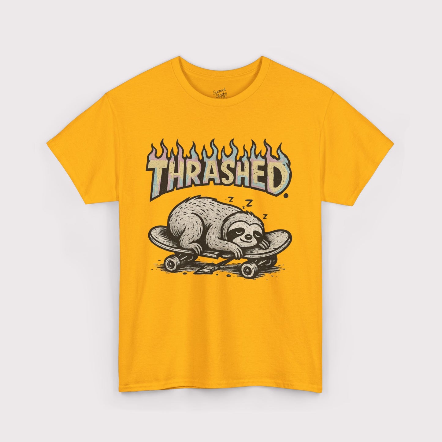Thrashed Rainbow Flame T-Shirt