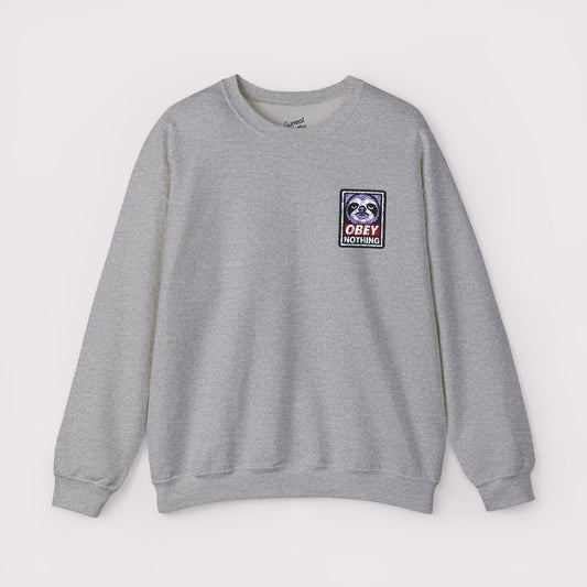 Obey Nothing Embroidered Crewneck