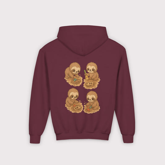 Sloth Fossil Diggers Kids Hoodie