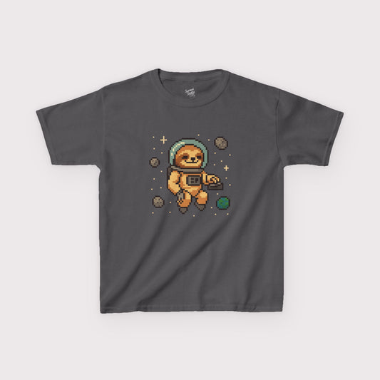 Pixel Space Sloth Kids T-Shirt