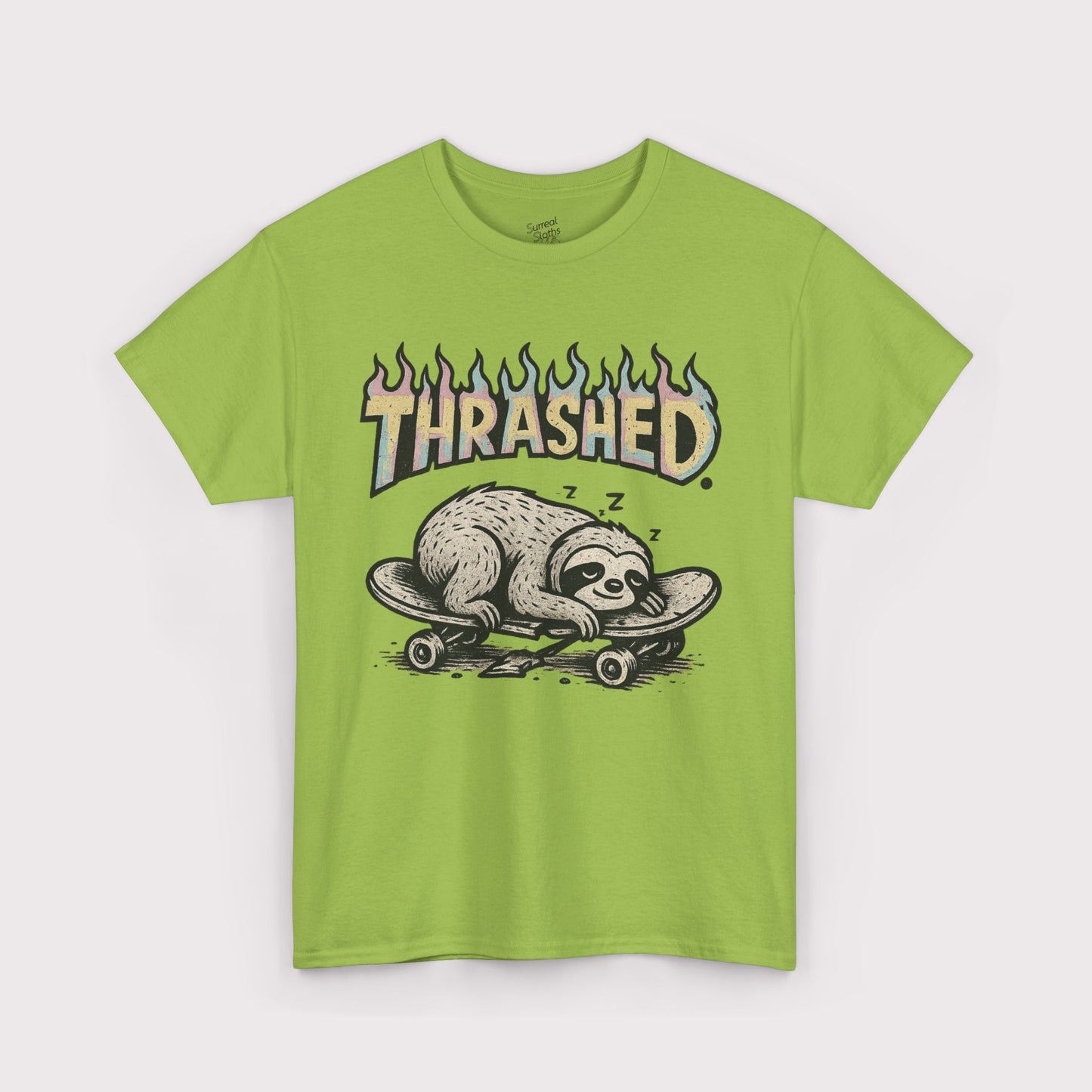 Thrashed Rainbow Flame T-Shirt