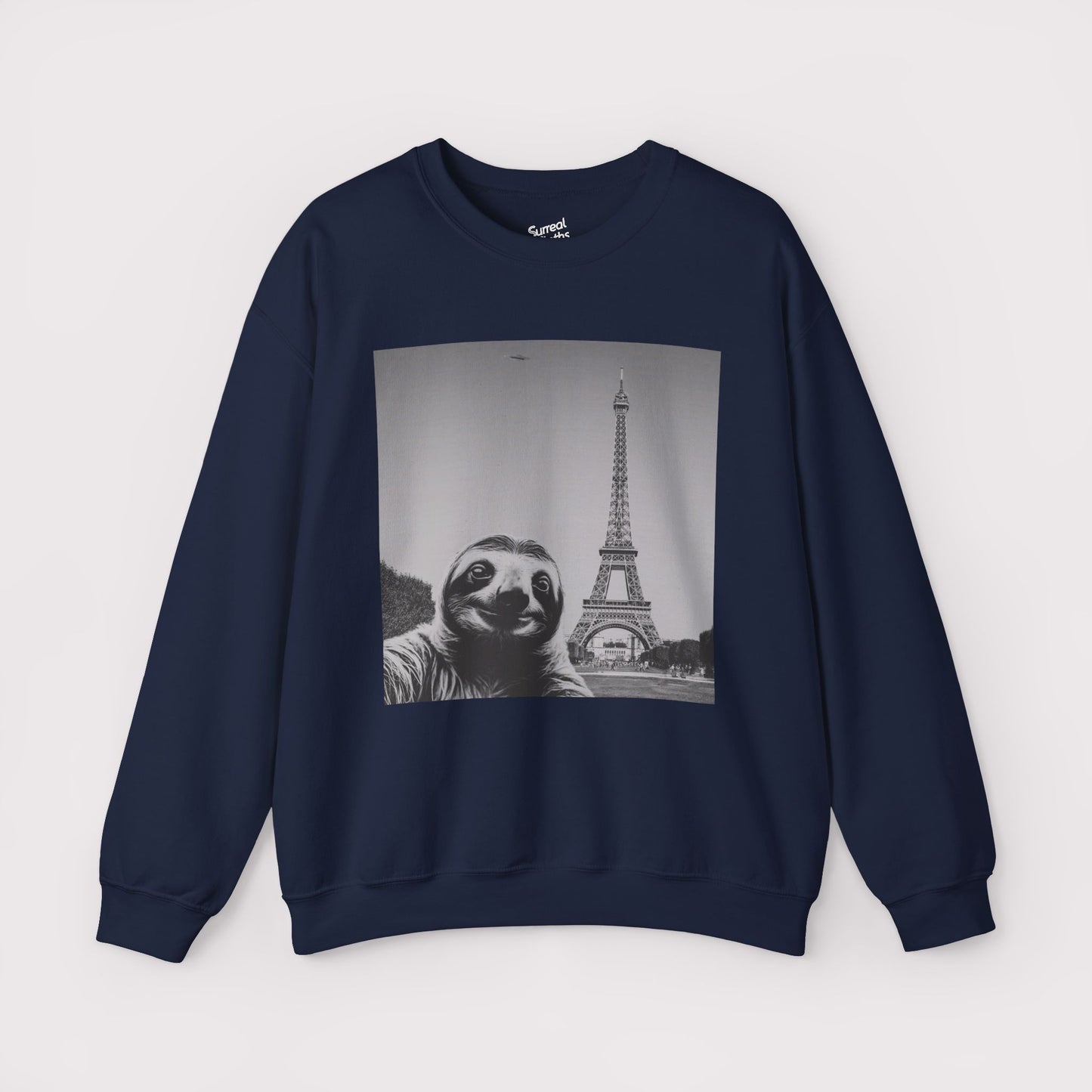 Sloth Selfie Eiffel Tower - Crewneck