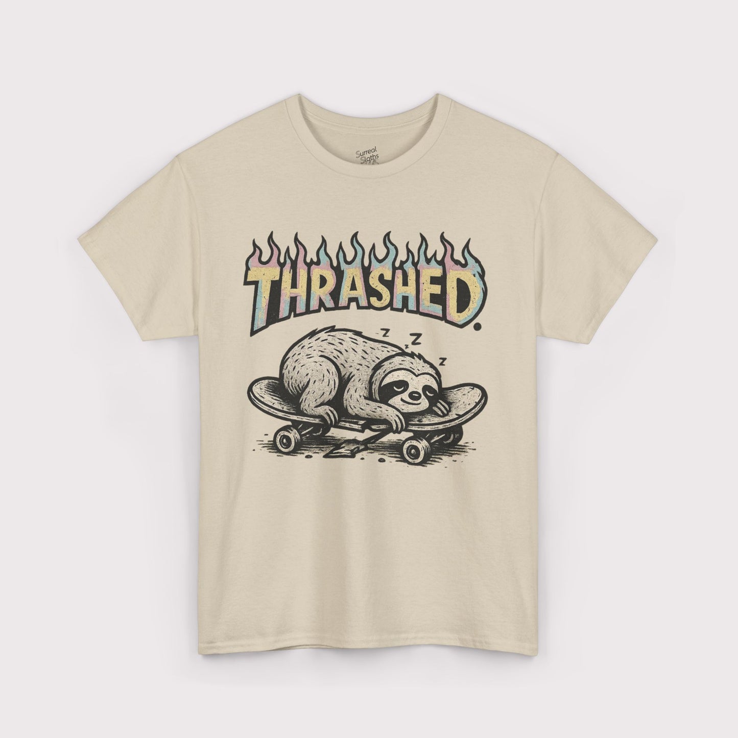 Thrashed Rainbow Flame T-Shirt