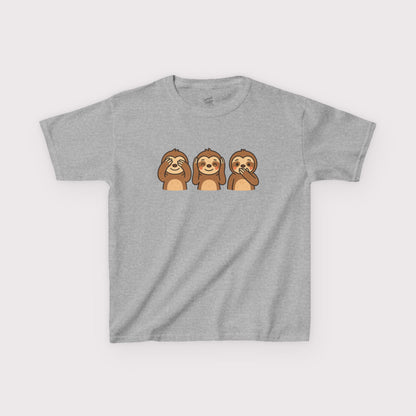 No Evil Sloths Kids T-Shirt