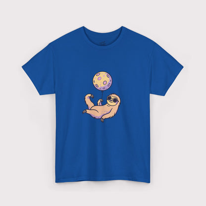 Purple Moon Balloon Sloth T-Shirt